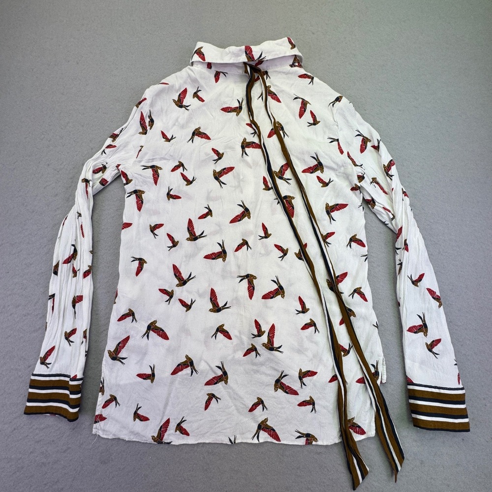 Zara Basic Button Down Shirt Women's Small White … - image 7